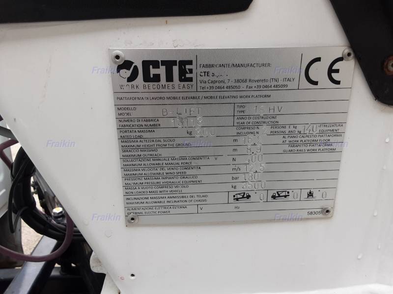 *** ARRIVAGE *** IVECO 35S14 NACELLE 18M OCCASION