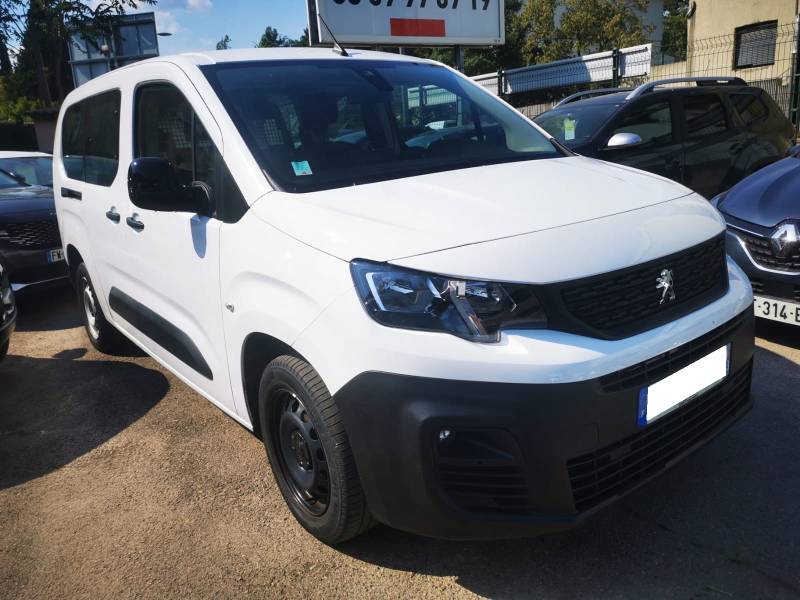 *** 5 PLACES *** PEUGEOT PARTNER CABINE APPROFONDIE  BLUE HDI 100 5 PLACES  OCCASION