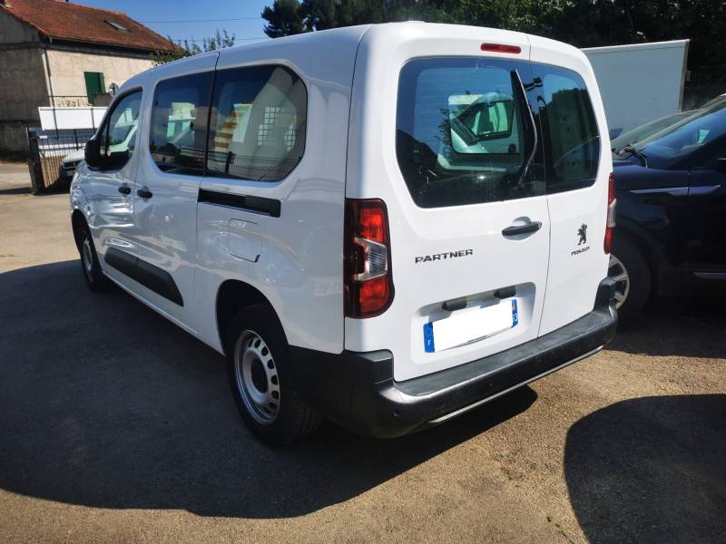 *** 5 PLACES *** PEUGEOT PARTNER CABINE APPROFONDIE  BLUE HDI 100 5 PLACES  OCCASION